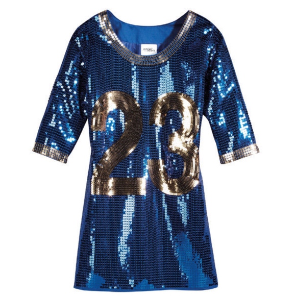 sequin football jersey dress